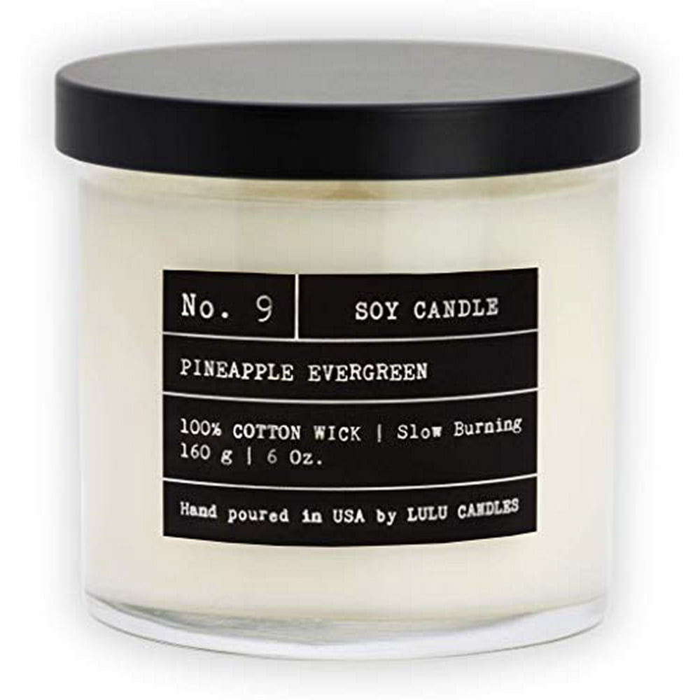 Lulu Candles Pineapple Evergreen Luxury Scented Soy Jar Candle