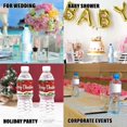 thumbnail image 2 of Curb-N-Sign® Personalized Water Bottle Labels, Customize Waterproof Water Bottles Stickers - Labels for Business, Weddings, Birthday and Anniversary 300PCS (Your Custom Design, 9 x 2 Inch), 2 of 7