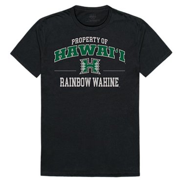 W Republic Apparel 517-122-E27-01 University of Hawaii Property College Tee Shirt - Black, Small