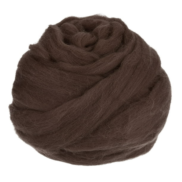 Aguja Fieltro Lana Unique Bargains 3.5 Oz Marrón Oscuro