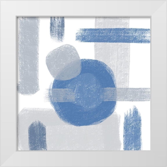 Seay, Anne 12x12 White Modern Wood Framed Museum Art Print Titled - Blue Monday II