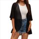 thumbnail image 3 of Blusa Informal Holgada con Mangas Abullonadas y Estampado Floral para Mujer Negro S, 3 of 10