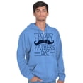 thumbnail image 4 of Happy Father's Day Dad Mustache Zip Hoodie Sweatshirt Men Brisco Brands S, 4 of 6