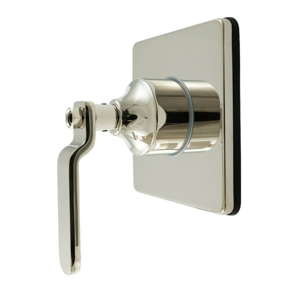 Kingston Brass KS3046KL Whitaker Single-Handle Three-Way Diverter Valve with Square Trim Kit, Polished Nickel