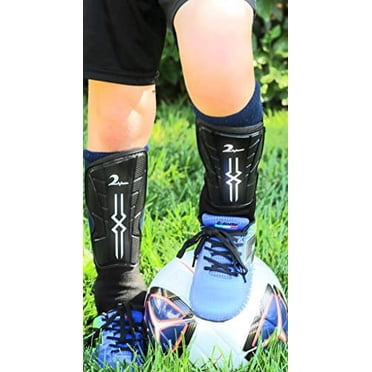 4 Pairs Soccer Shin Guards For Kids 3-6 Years With Matching Socks - Youth Protective Gear