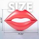 thumbnail image 2 of Giant Red Lips Pool Float – Extra Large Adult Water Lounger 70.86x62.99 Inch Large Pool Float Inflatable Mouth Print Row Water Toy Rest Swimming Red Lounger for Party, 2 of 5