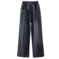 thumbnail image 6 of KVPLBQFD Y2K Baggy Jeans for Girls Vintage 90s Boyfriend Style Denim Pants Kids Unique Pockets Design High Waist Jean Kid Casual Loose Fit Cltothes, 6 of 9