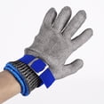 thumbnail image 2 of Glove Metal Mesh Gloves Safety Stab Proof Mitten Wire Repair Hand Protection Supplies, 24.5cm, 2 of 8