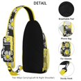 thumbnail image 3 of Floral Crossbody Sling Backpack for Womens Causal Sling Bag with Adjustable Shoulder Straps for Travel Hiking Chest Bag Daypack Anti-theft Purse, 3 of 6