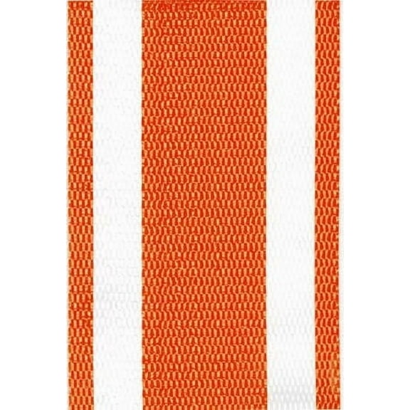 Lawn chair USA | Orange and White Webbing | Crafted from UV-resistant polypropylene | Durable straps offer stylish replacement options for your outdoor seating | Long-lasting comfort and support
