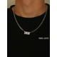 thumbnail image 1 of 1 pc Personalized minimalist style men's stainless steel birth year necklace suitable for commemorative gifts, 1 of 4