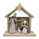 thumbnail image 1 of Adorno de belén de Navidad, artesanía decorativa, figura de la Sagrada Familia, figura de mesa para decoración de regalo de Navidad, 1 of 9