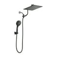 thumbnail image 2 of Cobbe Adjustable 12 Inch High Pressure Dual Shower Head with 12-Spray Handheld Shower, Matte Black, 2 of 12