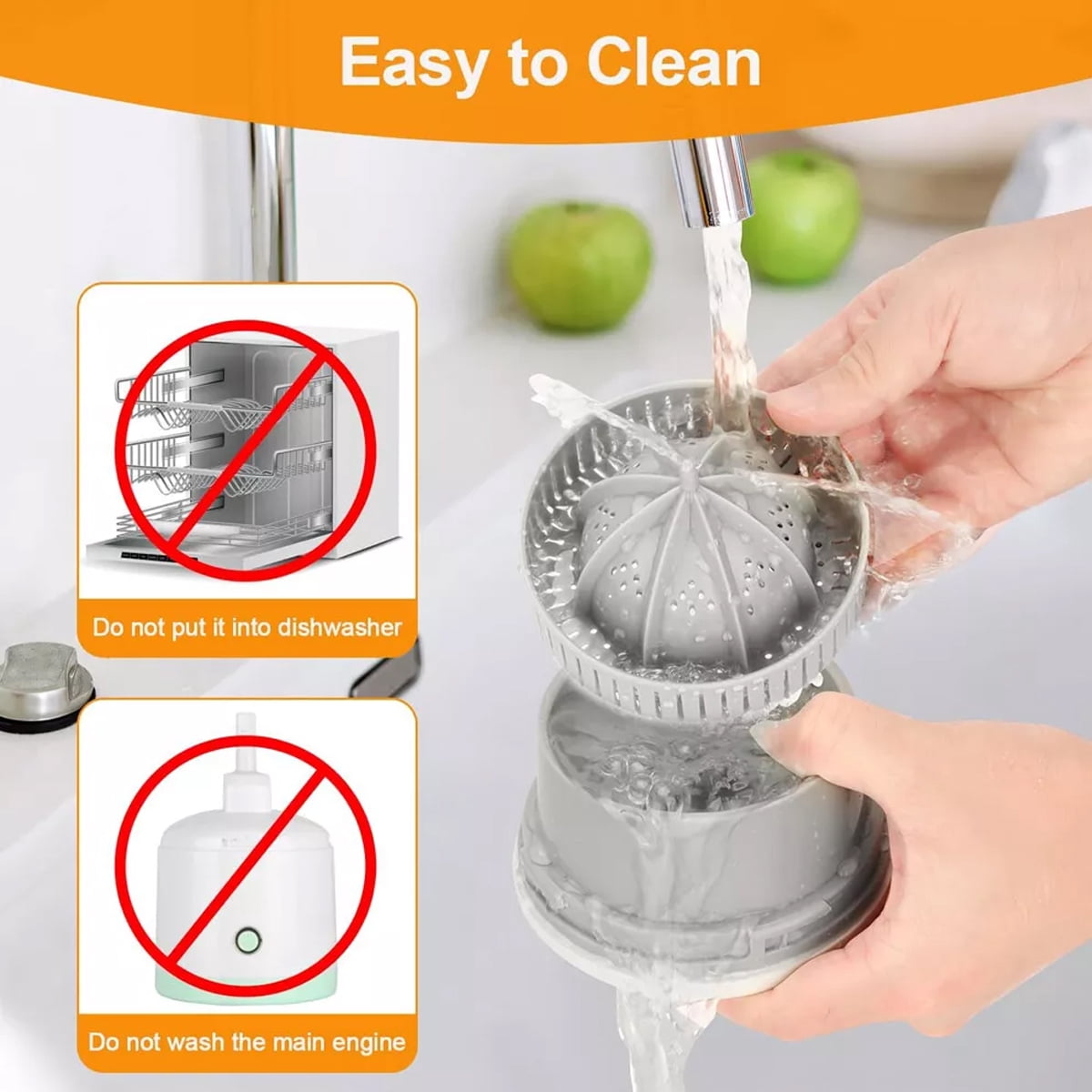 Citrus Juicer Machines Rechargeable - Portable Juicer with USB for Orange, Lemon, Grapefruit