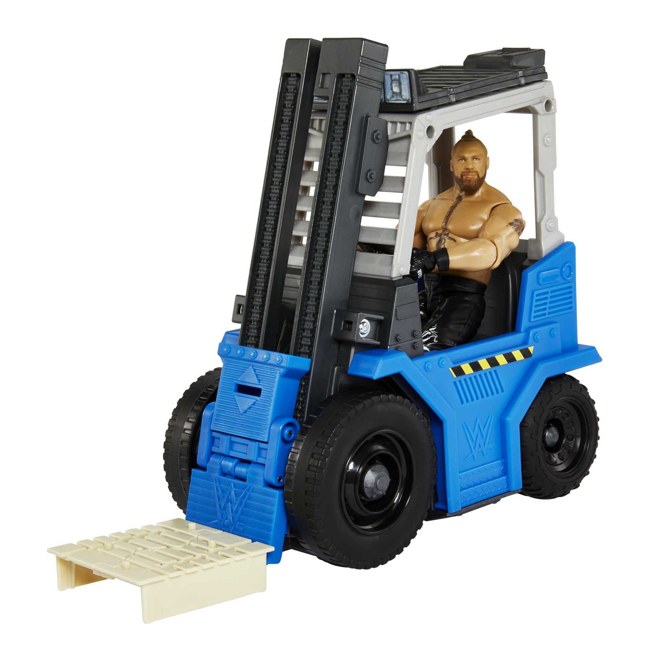 WWE Wrekkin' Slam 'n Stack Forklift Breakaway Vehicle with WWE Brock Lesnar Action Figure (6-inch)