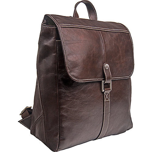 Hidesign Beaumont Leather 17&quot; Laptop Compatible Backpack/Travel Bag Brown - 0 ...