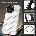 thumbnail image 3 of Magnetic Case for iPhone 16 Pro Design, Compatible with MagSafe, Slim Protective Soft TPU Bumper Phone Cover Women Girls Case for iPhone 16 Pro-Polka Dot Aesthetics White, 3 of 5