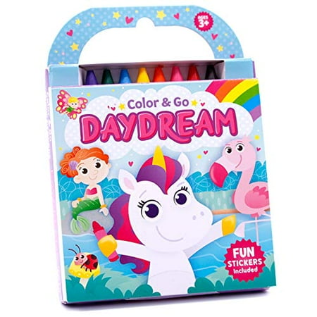 Download Daydream Coloring Book with Crayons (Color & Go) | Walmart ...
