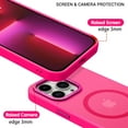 thumbnail image 5 of Magnetic for iPhone 13 Pro Case, iPhone 13 Pro Phone Case, [Compatible with Magsafe] Slim Fit Shockproof Translucent Women Men Girls Boys Protective Case for iPhone 13 Pro 6.1 Inch, Hot Pink, 5 of 16