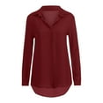 thumbnail image 5 of Timegrad Business Casual Outfits for Women Plus Size Chiffon Button up Long Sleeve Shirts Tops Fall, 5 of 6