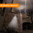 thumbnail image 4 of Solar Lights Outdoor 6Pcs Solar Motion Sensor Lights 100 LED Security Wall Night Light IP65 Waterproof Wireless Lights with 3 Switch Modes for Yard Stairs Garage Fence Porch(6 Pack), 4 of 8