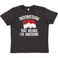 thumbnail image 3 of Inktastic Indonesian Gift Indonesia Flag Youth T-Shirt, 3 of 5