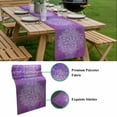 thumbnail image 5 of Boho Floral Table Runner - 48 Inch Long, Kitchen Dining Table Runner Dresser Scarves, Purple Flowers Vintage Bohemian Watercolor Farmhouse Decor for Coffee Tables Wedding Party Banquet, 5 of 8