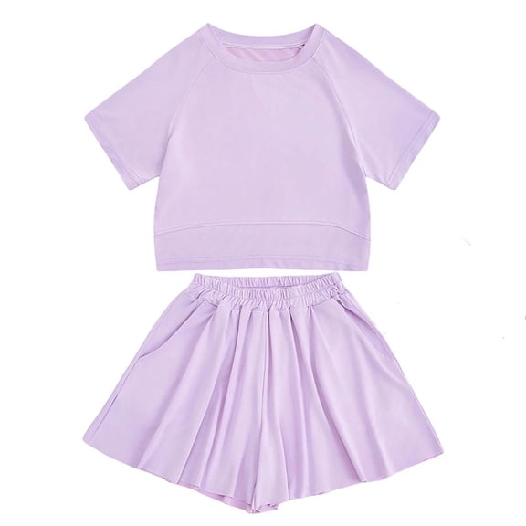Cool Summer Athletic Wear Set For Kids Performance Sportswear Top And Shorts Outfit
