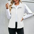 thumbnail image 3 of Diufon Womens Fleece Vest Lightweight Sleeveless Lapel Full Zip Jackets Soft Winter Warm Outerwear with Pockets, 3 of 9