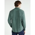 thumbnail image 3 of Free Assembly Men's Herringbone Shirt with Long Sleeves, Sizes XS-3XL, 3 of 7