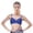 Blue, variant on Women's Sequins Sparkle Beaded Accents Bra Top Rave Cabaret Belly Dance Costume Clubwear