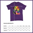 thumbnail image 5 of Tee Hunt Dean Russo Cute Neon Dog T-Shirt Adopt A Pet Colorful Pet Men's Tee, Purple, Large, 5 of 5