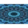 thumbnail image 1 of Ahgly Company Machine Washable Indoor Rectangle Transitional Deep-Sea Blue Area Rugs, 6' x 9', 1 of 7