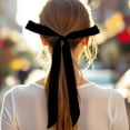thumbnail image 2 of Unique Bargains 1 Pc Scarf Headband Solid Color Neck Scarf for Women Black, 2 of 5