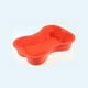 thumbnail image 3 of Pink (naranja) Molde de silicona para patas y huesos de cachorro, edición de hueso grande, molde para pasteles con forma de hueso de perro de silicona, 3 of 4