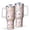 White-1, variant on Modern 40oz Tumbler– Stainless Steel Insulated Tumbler with Handle and Straw, Large Capacity Travel Cup for Hot & Cold Drinks