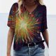 thumbnail image 1 of Pntutb Moda Mujer Verano Impreso Manga Corta Cuello Redondo Camiseta Casual Camisetas Pntutb Pntutb-1853, 1 of 3