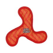 DuraForce - Junior Boomerang - Durable Woven Fiber - Squeakers - Multiple Layers. Made Durable, Strong & Tough. Interactive Play (Tug, Toss & Fetch). Machine Washable & Floats