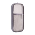 thumbnail image 2 of Portable Pen Case Transparent Mesh Storage Bag,Grid Mesh Pen Pencil Bag with Zipper Clear Makeup Color,Pen Pouch Office Organizer Box For Adluts,Teen 8.66*4.33IN Gray, 2 of 8