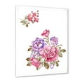 thumbnail image 2 of Designart 'Bouquet of Purple and Pink Flowers I' Farmhouse Framed Art Print, 2 of 4