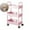 Pink, variant on VQPeo 3-Tier Kitchen Storage Cart, Armrest Bathroom Organizer, Mobile Toiletries Rack for Home Organization