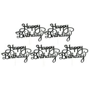MKSJFdge Happy Birthday Cake Topper , Custom Cake Decorations, Double Sided Glitter Card Ornament Vintage Ornament Set Vintage Christmas Ornament Target Ornament Strength Ornamen