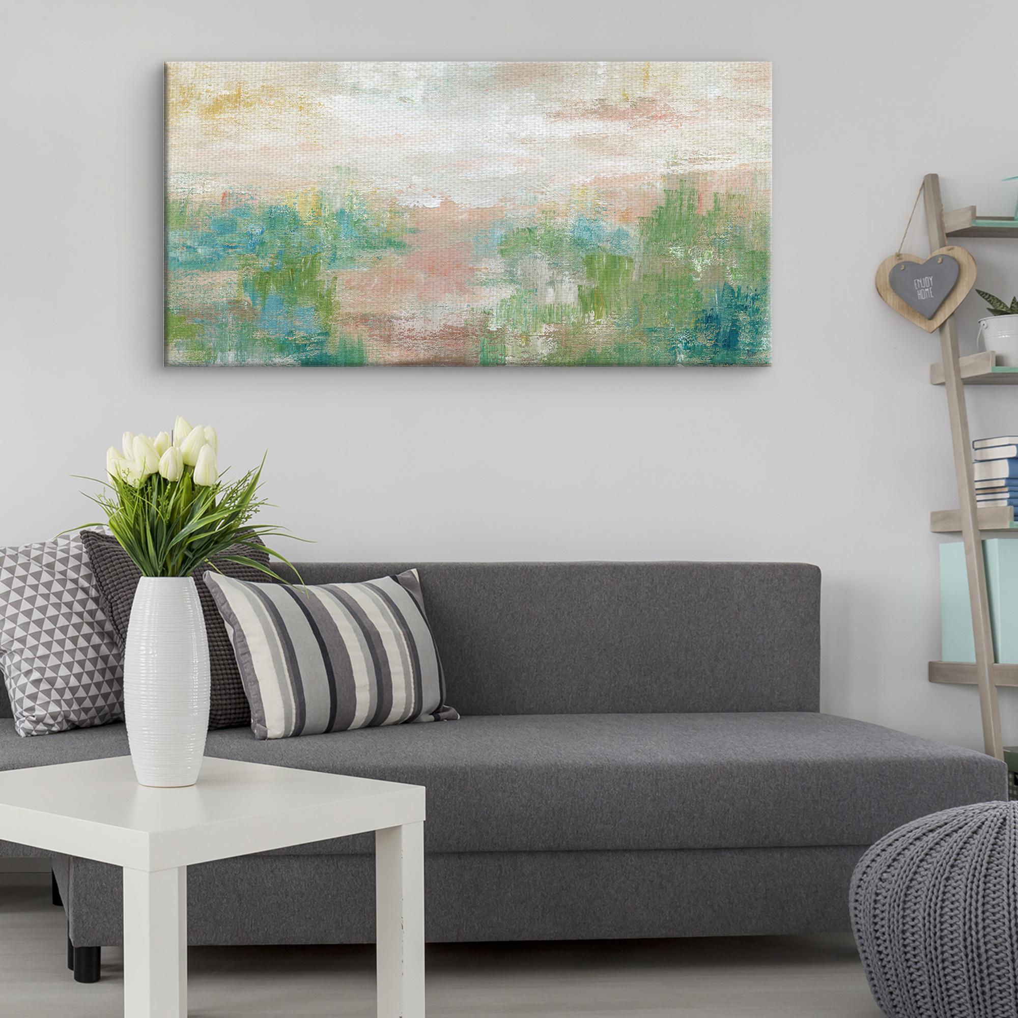 Fine Art Canvas Sea Oats II Abstract Landscape by Nan Canvas Art Print