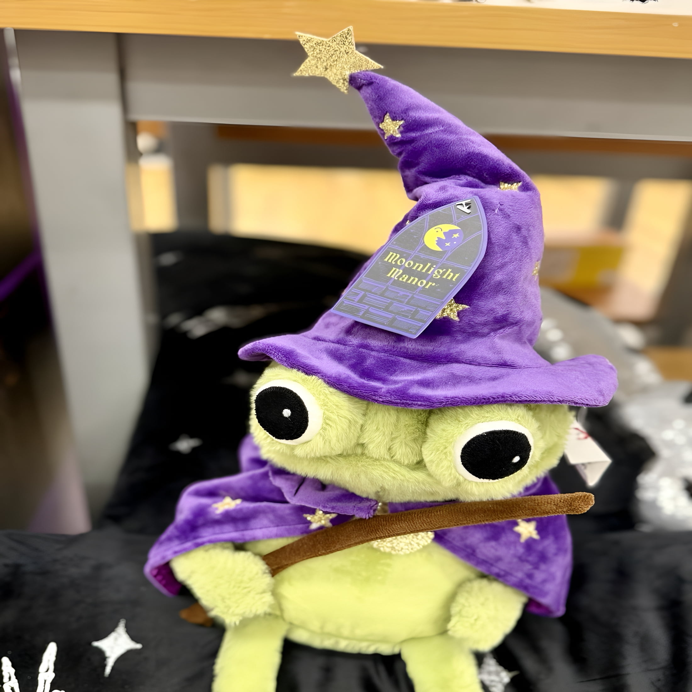 BESTSKY Weighted Wizard Frog Plush – Moonlight Manor Halloween Viral Fun Collectible Gift Toy