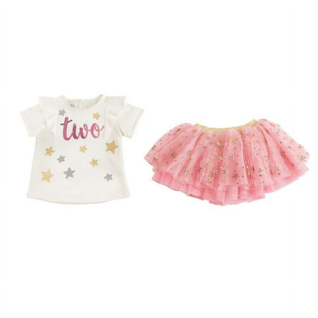 Mud Pie Birthday Two Skirt Set Size 2T