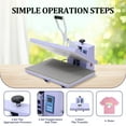 thumbnail image 6 of M optimized Heat Press Machine, Large Operating Panel T-Shirts Heat Press, Fast Heating, Digital Sublimation Printer High Pressure Heat Press Machine for Clothes Canvas Bags Pillows Placemats, 6 of 7