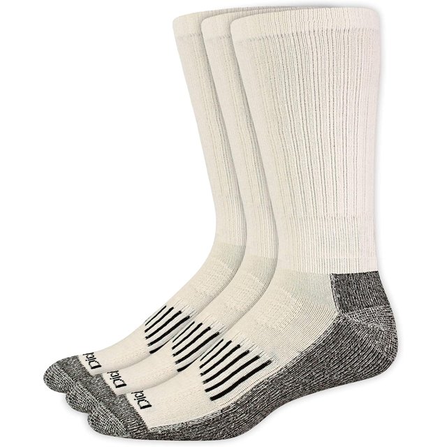 Men's Big and Tall 3 Pack Heavyweight Cushion Compression Work Crew Socks