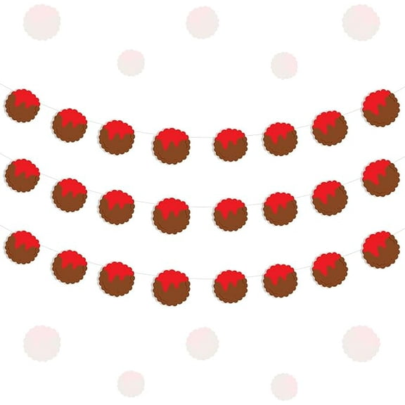 Meatball Birthday Decorations, 3pcs Meatball Banner Garlands Pre-Strung Italian Spaghetti Decorations Banner for Boy First Birthday Baby Shower Party