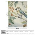 thumbnail image 4 of Creowell Bird Branch Leaves Print Throw Blanket Excellent Hand Feel for Kids and Adults All Seasons Gifts 40x50in, 4 of 6