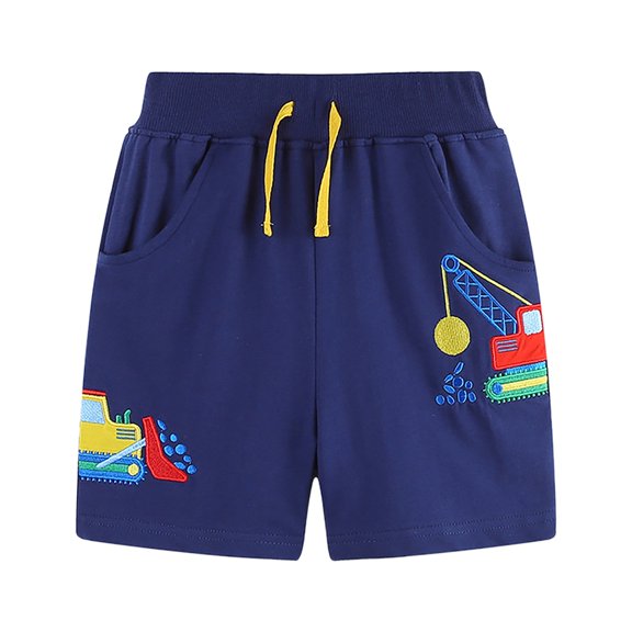 Shadoumai Toddler Shorts for Boys Solid Color Elastic Waist Cotton School Sport Shorts Casual Basketball Shorts Summer Short Pants Clothing